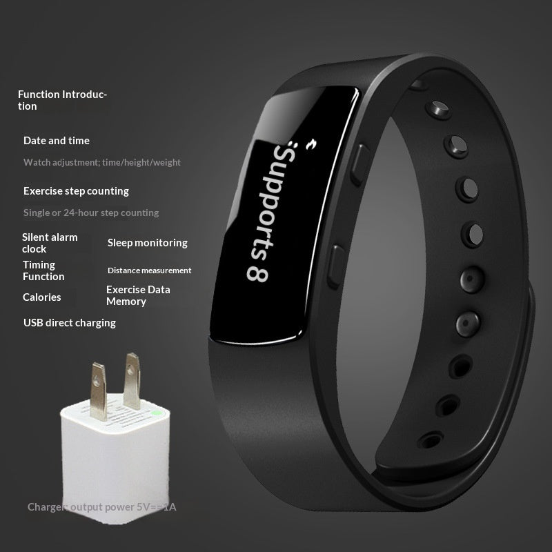 Pedometer Vibration Alarm Waterproof Smartwatch