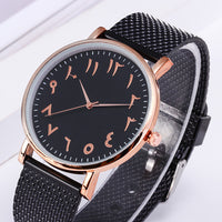 Fashion Creative Quartz Watches Couple Watches Digital Mesh Band Watches
