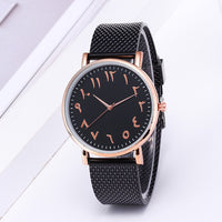 Fashion Creative Quartz Watches Couple Watches Digital Mesh Band Watches