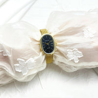 Sunlifex Cross-Border Bestseller Small-Dial Oval Gold Wheat-Grain Watch