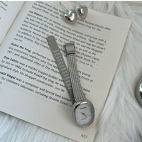 Sunlifex Cross-Border Bestseller Small-Dial Oval Gold Wheat-Grain Watch